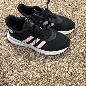 Adidas Cloud Foam Comfort Women's Black and Pink Sneakers